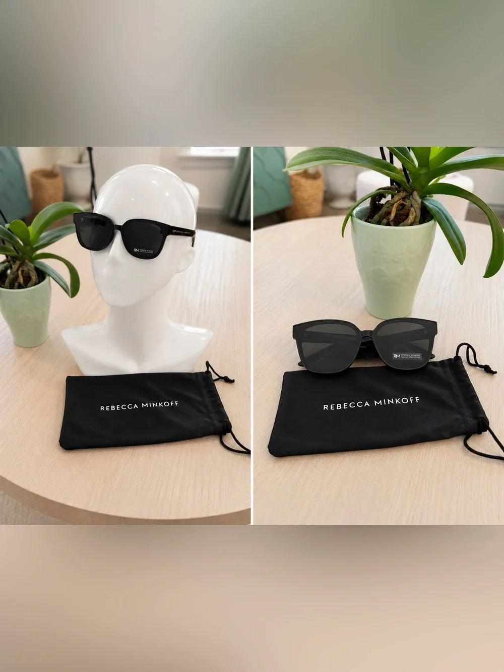 Rebecca Minkoff Black Square Frame Sunglasses